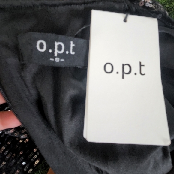 New Anthropologie Black sequins Ollie Mini Dress - Picture 11 of 12